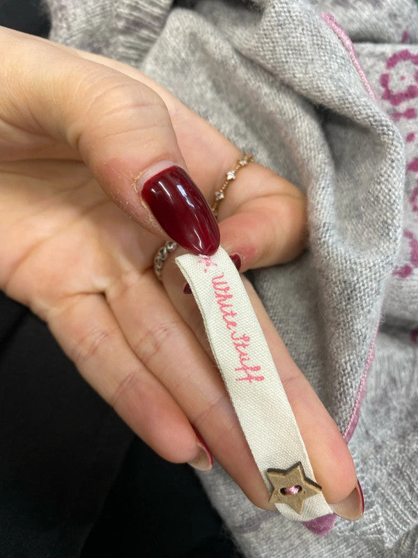 Gorgeous white stuff grey purple floral cashmere blend jumper UK 8 MM005