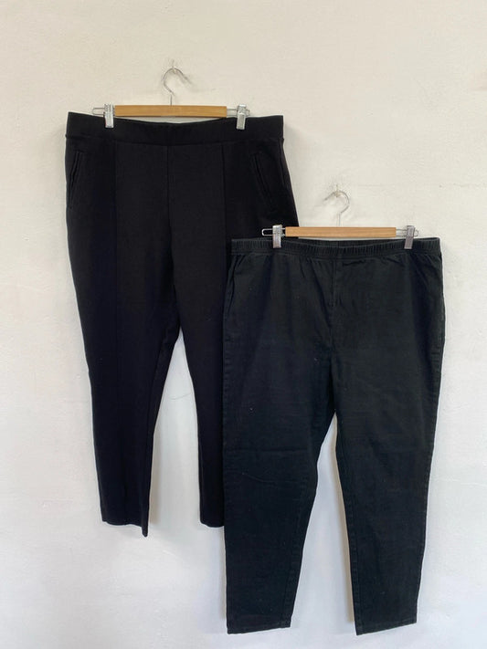 Fabulous woman’s duo uk 22 black work bottoms Simply Be Tu #58 NC001