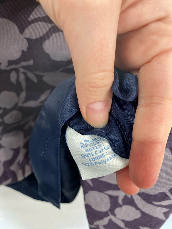 Boden Elegant Purple Floral Mini Skirt UK 8R MM005