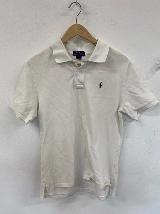 Classic white Ralph Lauren polo L SD001