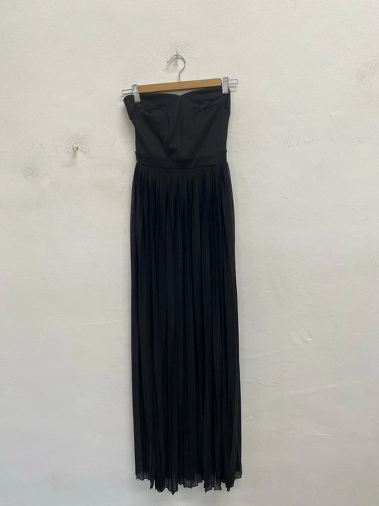 Stunning river island strapless maxi prom dress fairytale UK 8 KM004