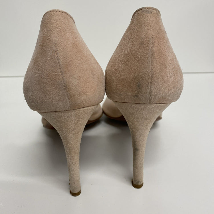 LAUREN Ralph Lauren Stiletto Heels Suede Pale Salmon Pink uk8 CN001