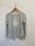 Fabulous Hush Sweater UK 8 Grey metallic star knit SA514
