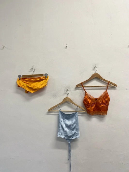 Lovely trio of motel summer tops bandeau strap UK XS SD002