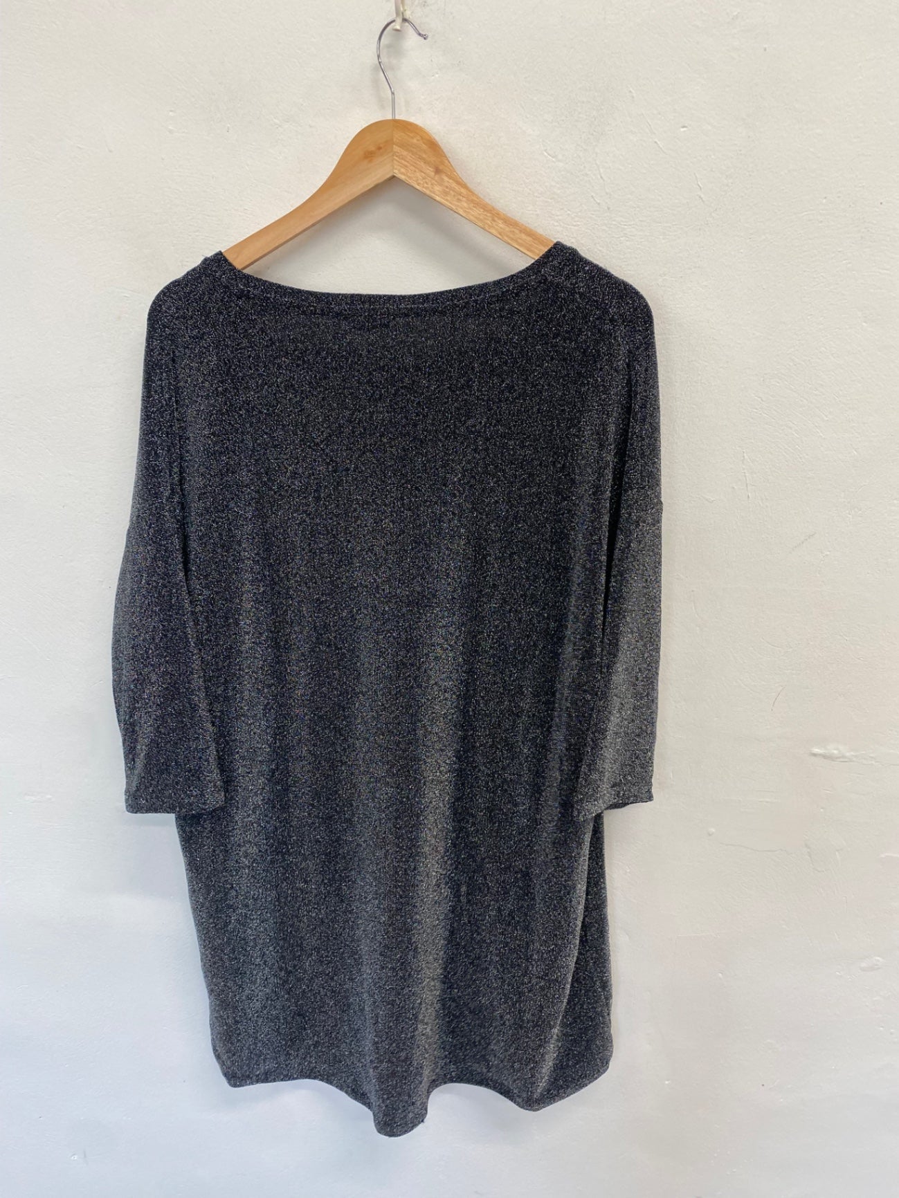 Stunning Hush Tunic Dress UK 10/12 Black metallic sparkle SO560