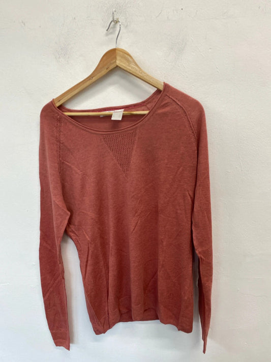 Lovely H&m salmon pink lightweight jumper UK L KM003
