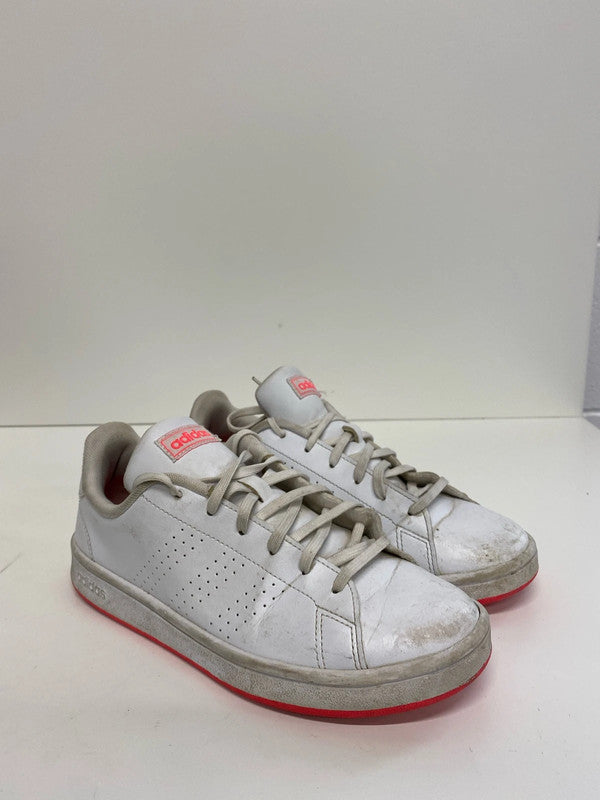 Fabulous Adidas advantage trainer white & neon pink Uk5 MS002