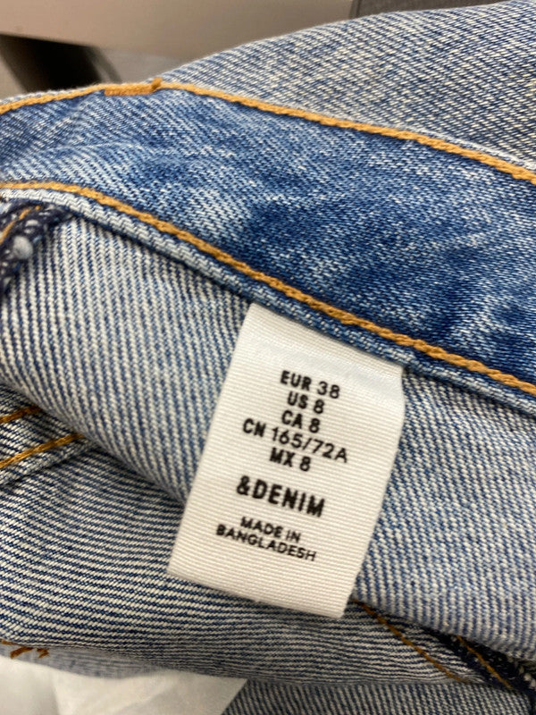 Lovely H&M denim midi skirt UK 10 JB001