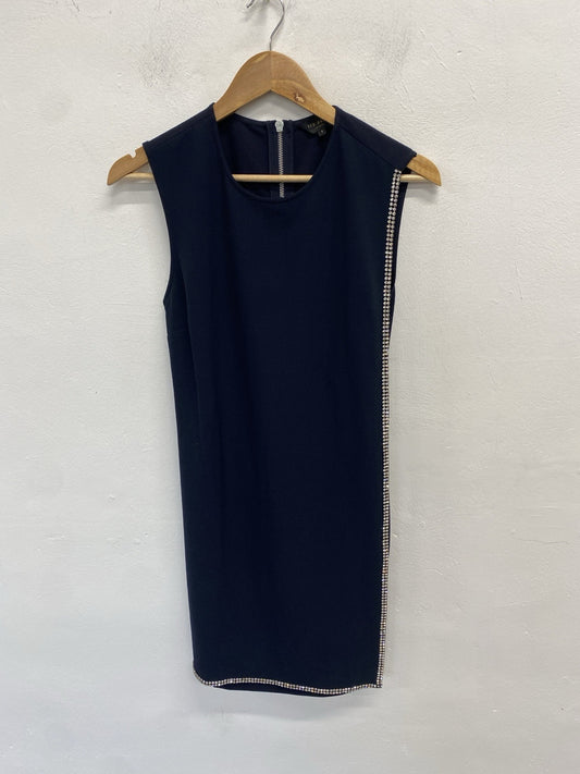 Stunning Ted Baker Burford Navy Diamante UK 6-8 SD002
