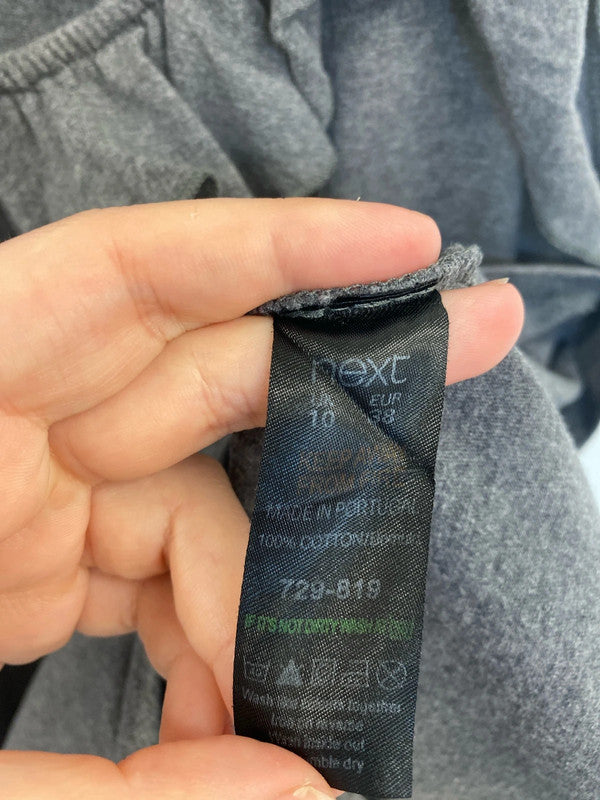 Next Coquette Vibes Grey Sheath Mini Dress UK 10 SW001