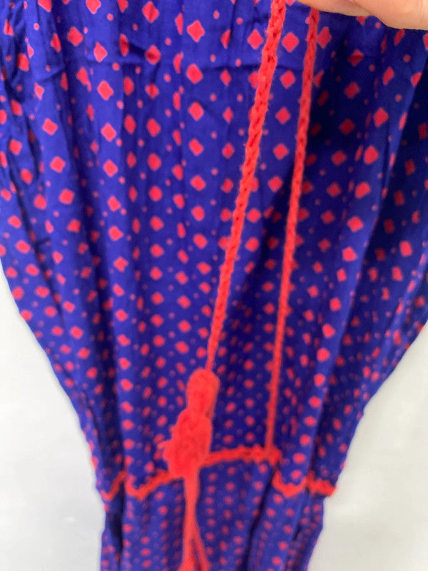 Fabulous Bali Blue & Red pool cover up One Size MS002