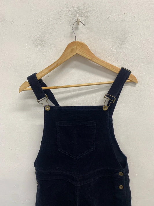 Lovely TU navy cord pinafore dress UK 12 MM005