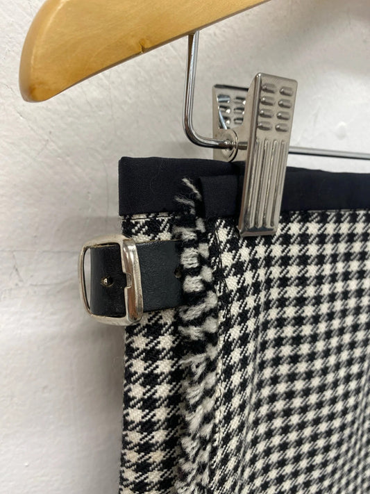 Shepherd plaid kilt boys monochrome black white 18” waist MD001