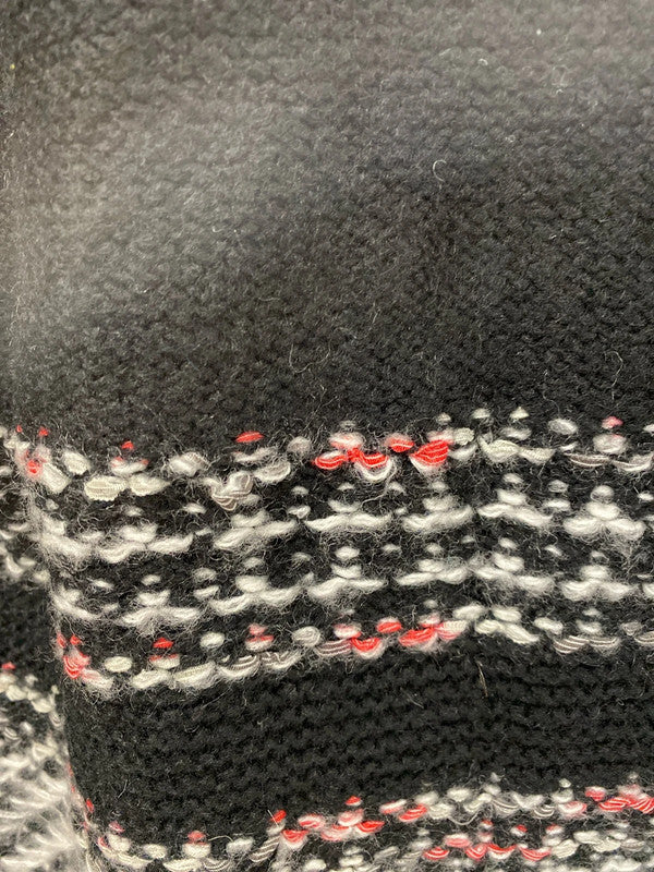 River Island Fabulous Faux Fur Collar Geometric Pattern Longline Cardigan UK 8 KM004