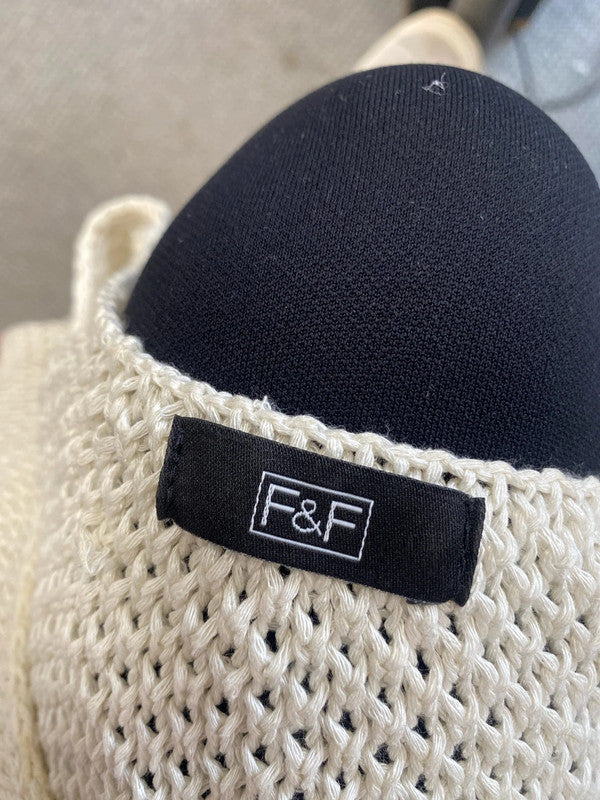 Stunning F&F crochet striped top UK10 MB001