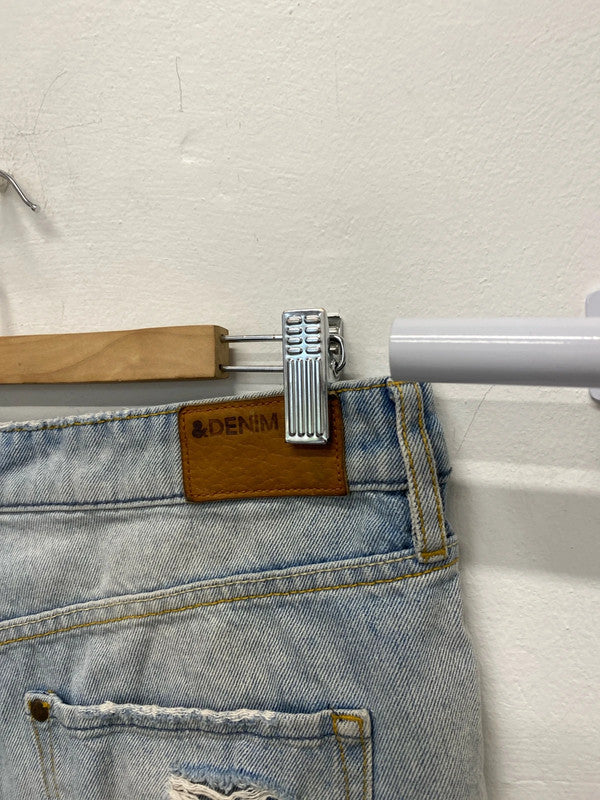 Fabulous H&M distressed denim shorts Uk10 boyfriend shorts JB001