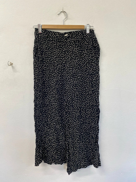 Fabulous Hobbs polka dot wide leg bottoms uk 8 KD001