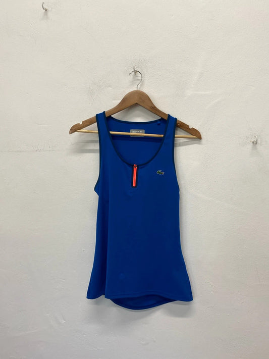 Stunning Lacoste tennis top cobalt blue Uk10 LH002