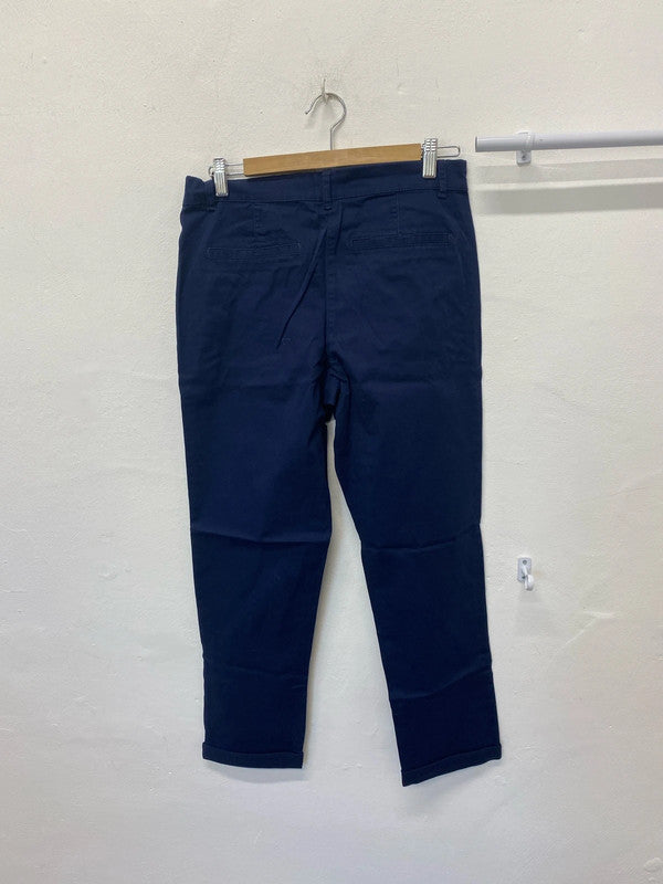 Fabulous Dorothy Perkins navy Blue tapered chinos Uk10 AO001