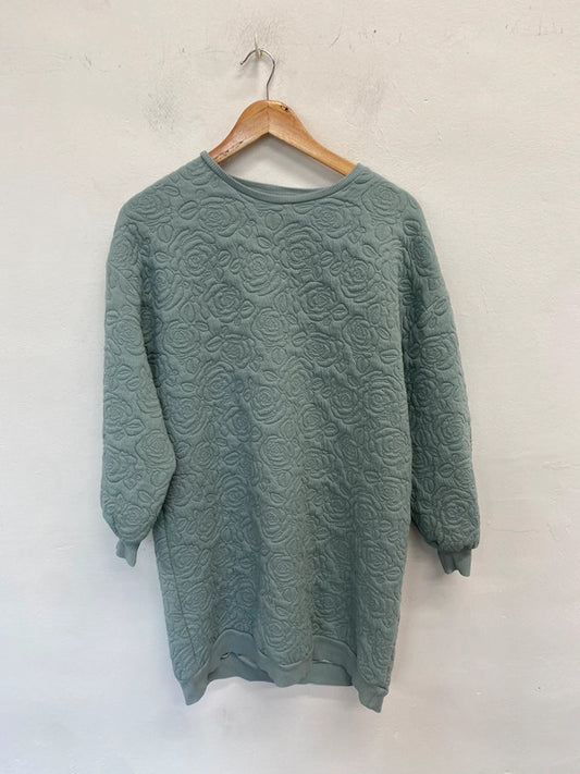 Lovely girls teens blue rose jumper UK 14yr SJ001