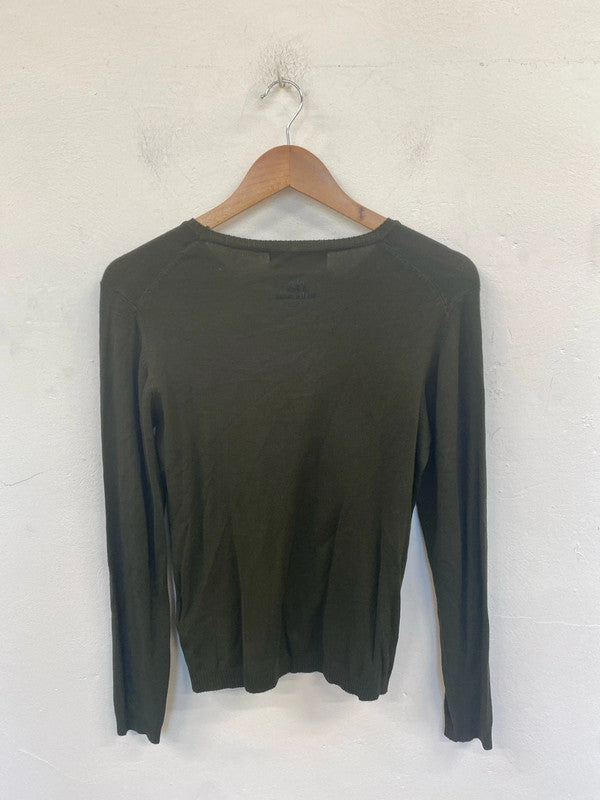 Silvian Heach Elegant Forest Green Jumper UK 12 AO001