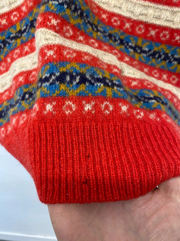 Miss Selfridge vintage Shetland wool fair aisle tank UkS MM005