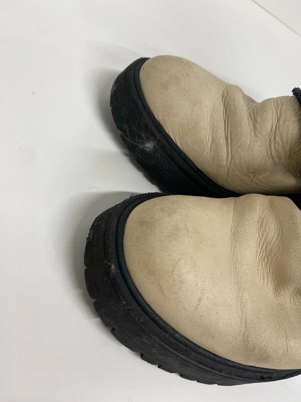 Fabulous Free People Dylan Cream Leather boots Uk4 SS002