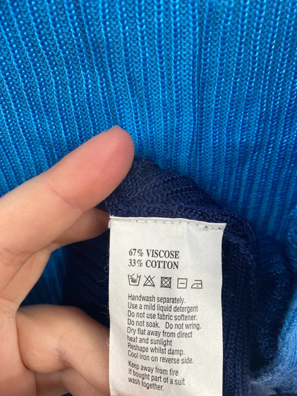 Monsoon Gorgeous Blue Tie Dye Ombré Cardigan UK 10 LW005