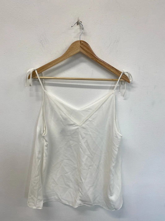 River Island Stylish White Cami Top UK 18 RM002