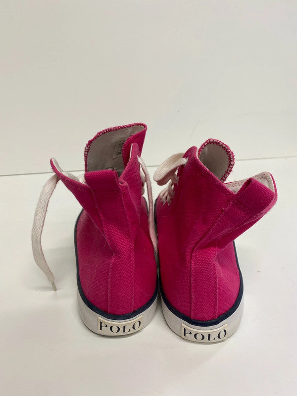 Fabulous Rare hot pink high tops by Polo Ralph Lauren Uk4 MM005