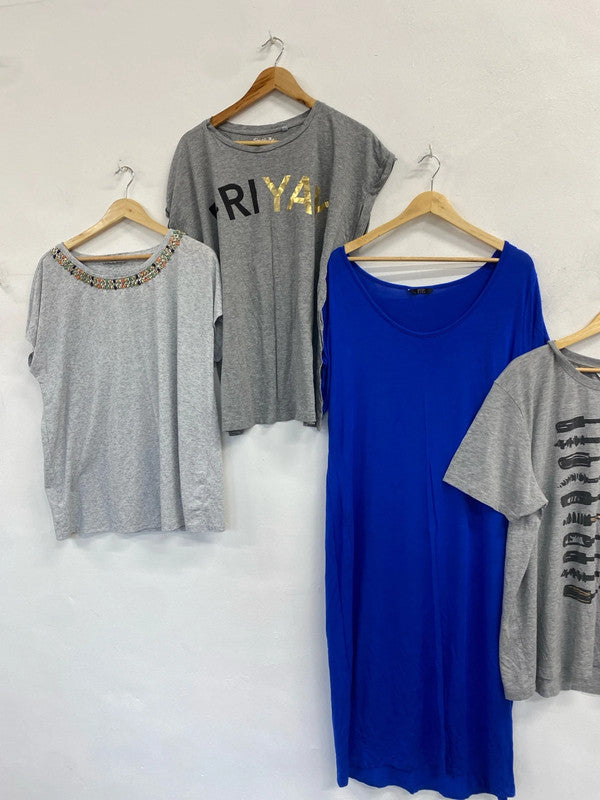Lovely bundle of casual clothing T-shirts dress george tu UK 22 LK006 #127
