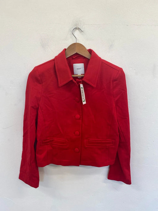 Next Stylish Cherry Red Shacket UK 10 AO001