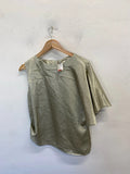 Stunning river island champagne one shoulder shimmer top UK 14 LN001