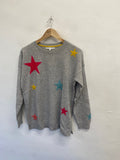Fabulous Next Sweater UK 14 Grey star cashmere SA514