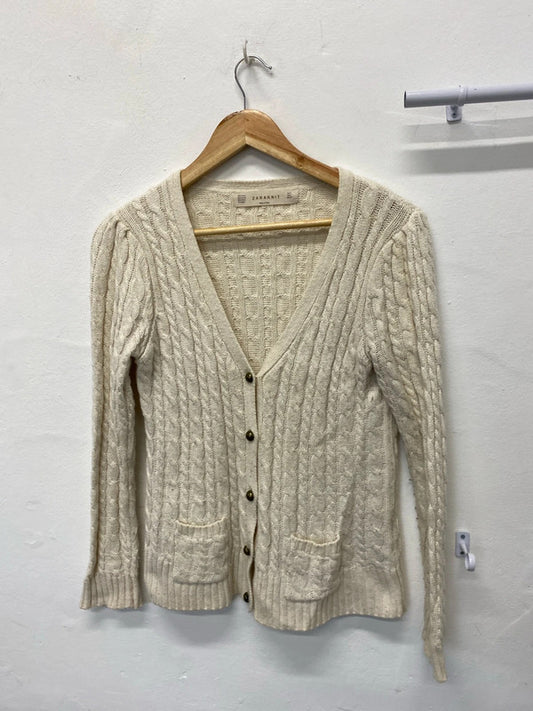 Fabulous Cream knit cardigan mohair cotton blend UkL JB001