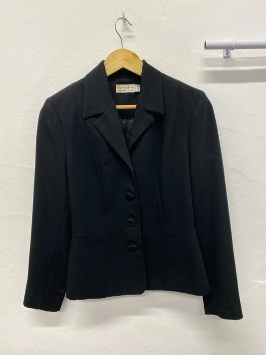 Charlotte Halton black smart jacket formal Uk10 1990’s MM005