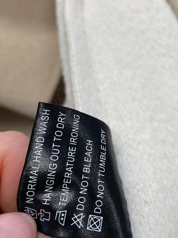 Stunning beige Shien Wu77 style trench jacket UK M ZM001