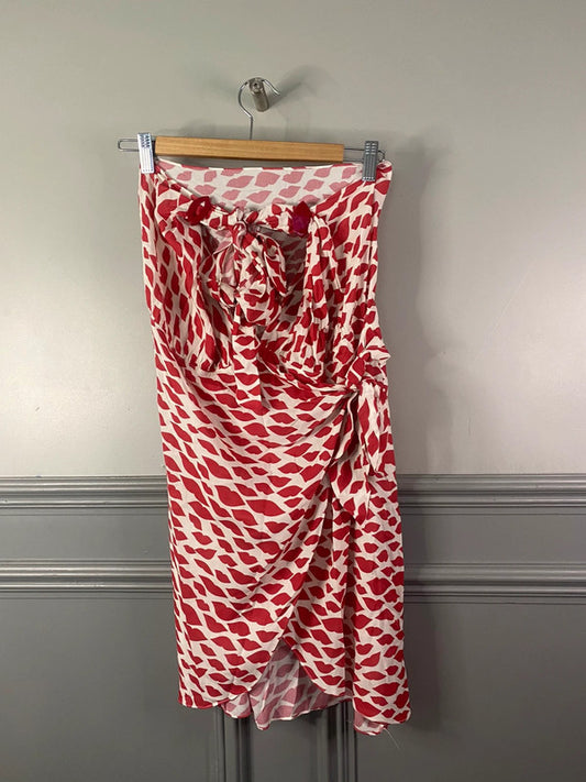 Fabulous Rare Adriana Degreas Mini beach wrap Dress UkM LG005