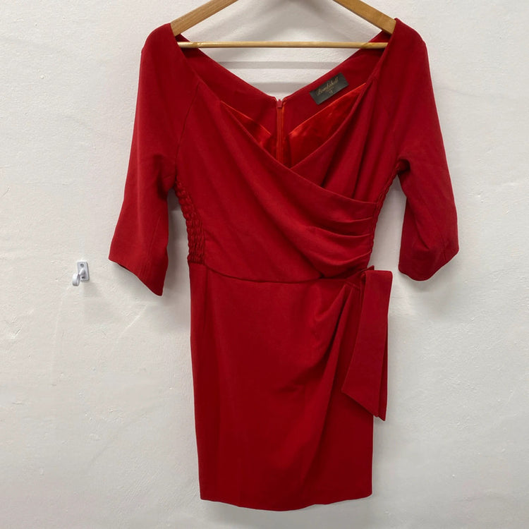 Fabulous Bombshell London confidence dress sultry red Uk12 TC002
