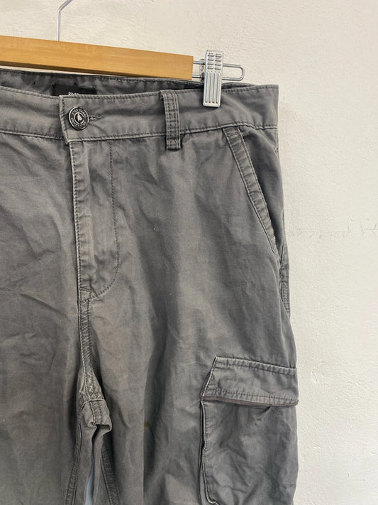 River island cargo pants grey 32s SD001