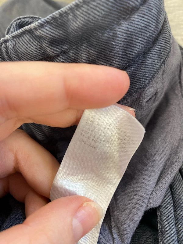 River Island Chic Slate Grey Relaxed Fit Trousers UK 14 DF002