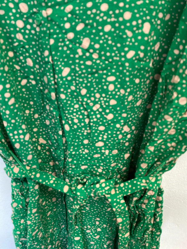 Fabulous Monki ditsy splodge tunic dress belted UkM JR001