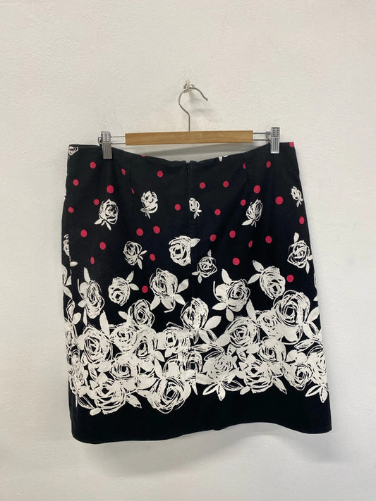 George Gorgeous Rose & Polka Dots Midi Skirt UK 18 JB005
