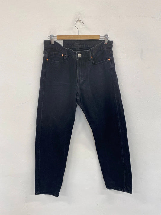 H&M Stylish Black Relaxed Fit Jeans 30W 32L SD002