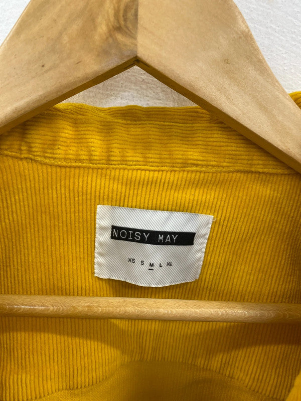 Noisy May Gorgeous Sunflower Yellow Corduroy Jacket Size M LN001