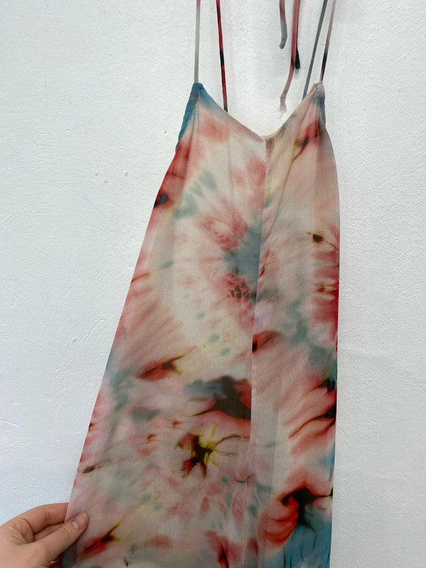Zara Gorgeous Floral Boho Strappy Maxi Dress Size KN003