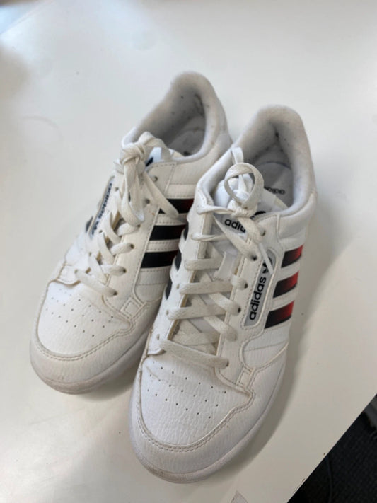 Fabulous adidas contiental 80 white red stripe trainers UK 5.5 NC001