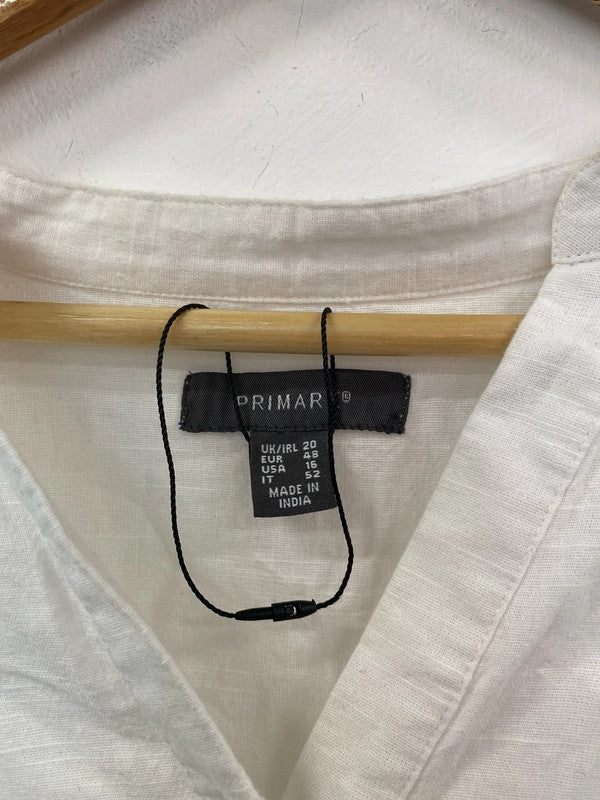 Primark Stylish Boho Cream Smock Dress UK 20 IM001