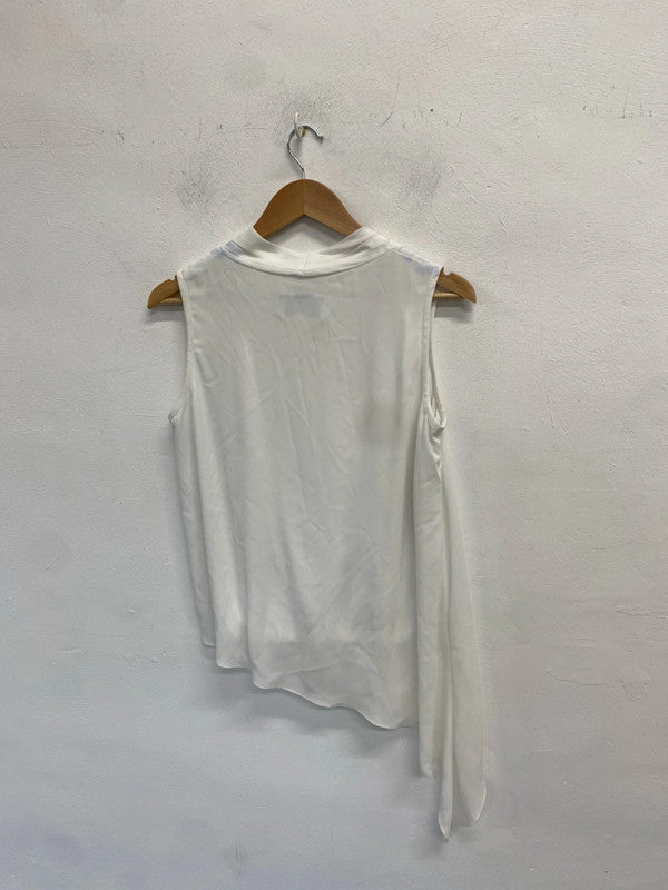 Lovely Joseph ribkoff lovely white drape top UK 10 KM004
