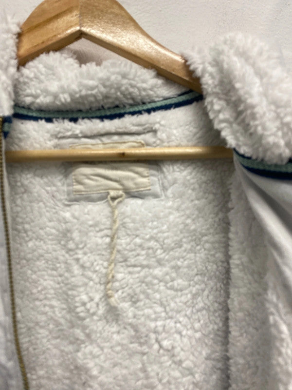 Fabulous Saltrock ombré blue & white fleece jacket Uk10 MA003